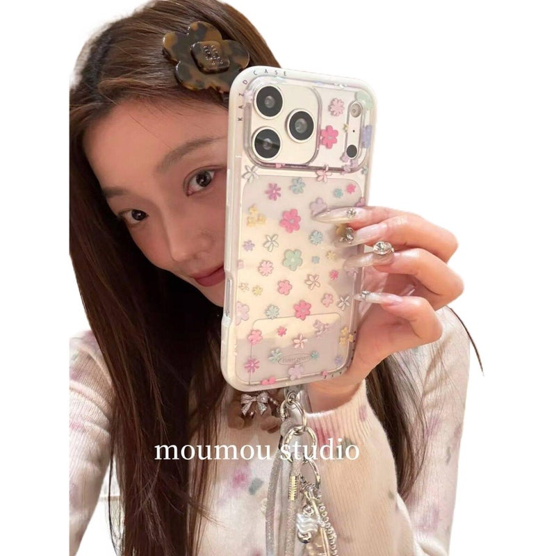 MS IMD Protective Case for iPhone 16 / 16 Plus / 16 Pro / 16 Pro Max with Drop Protection and Full Screen Flowers plus Shockproof plus Scratch Resistant in Full Screen Flowers - Image 4