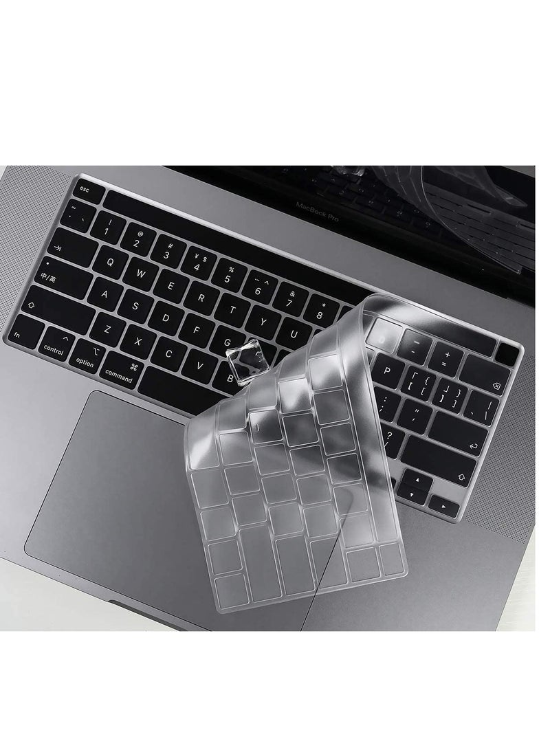 Case for MacBook Pro 13 Inch A2338(M2 M1) A2251 A2289 A2159 A1989 A1706 A1708 (2016-2022) - Snap On Hard Shell Cover with 2 Keyboard Skin Covers, 1 Screen Protector, Glitter Clear  - Image 5