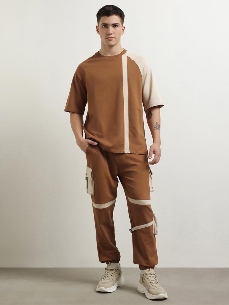 NOBERO Cotton Blend Striped Co-Ord Set for Men - Image 2