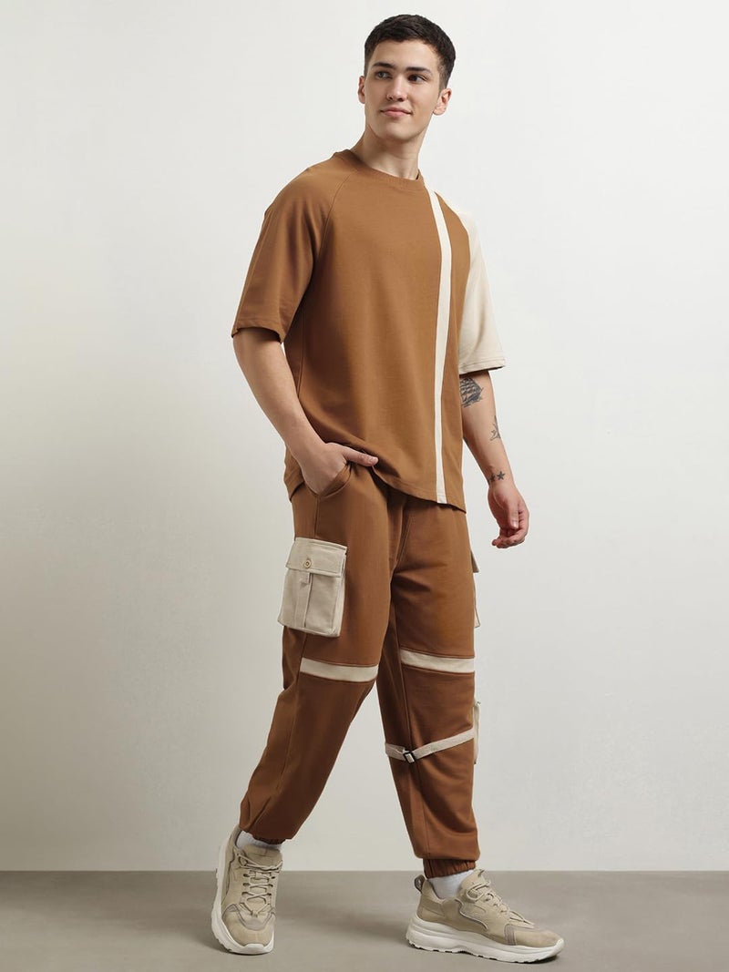 NOBERO Cotton Blend Striped Co-Ord Set for Men - Image 3