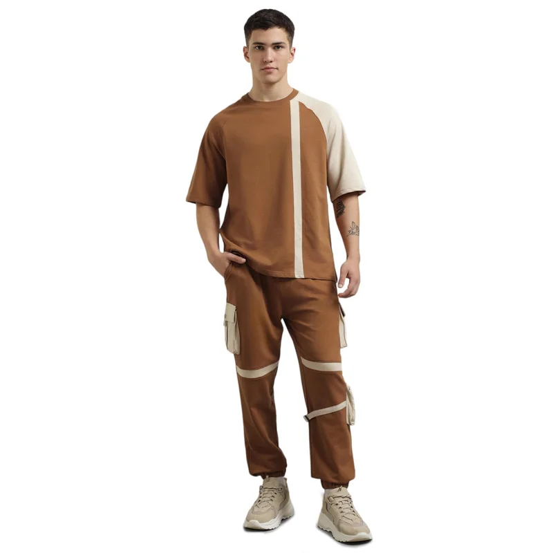 نوبيرو Cotton Blend Striped Co-Ord Set for Men