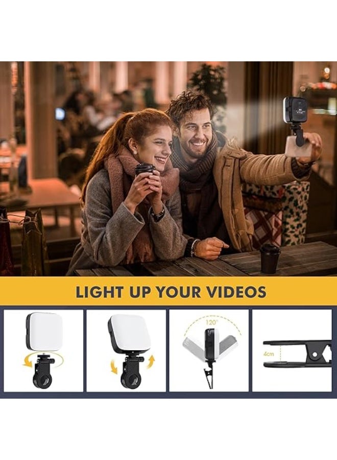 Rechargeable Selfie Light (64 LED) - Clip-on Video Light with Multi Modes - Easy-to-Use for Phone, Laptop, Live Streaming & Makeup - Image 2