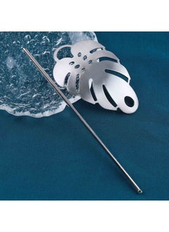 Yheakne Vintage Leaf Hair Slide Clip Metal Hair Bun Cuff Leaf Bun Holder Cage Silver Hair Holder Clip Pin Leaf Hair Stick Holder Alloy Hair Fork Clip Decorative Hair Accessories For Women And Girls (Silver)  - Image 3
