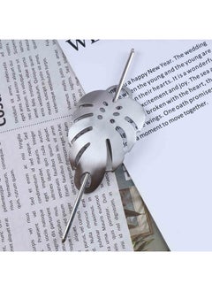 Yheakne Vintage Leaf Hair Slide Clip Metal Hair Bun Cuff Leaf Bun Holder Cage Silver Hair Holder Clip Pin Leaf Hair Stick Holder Alloy Hair Fork Clip Decorative Hair Accessories For Women And Girls (Silver)  - Image 4