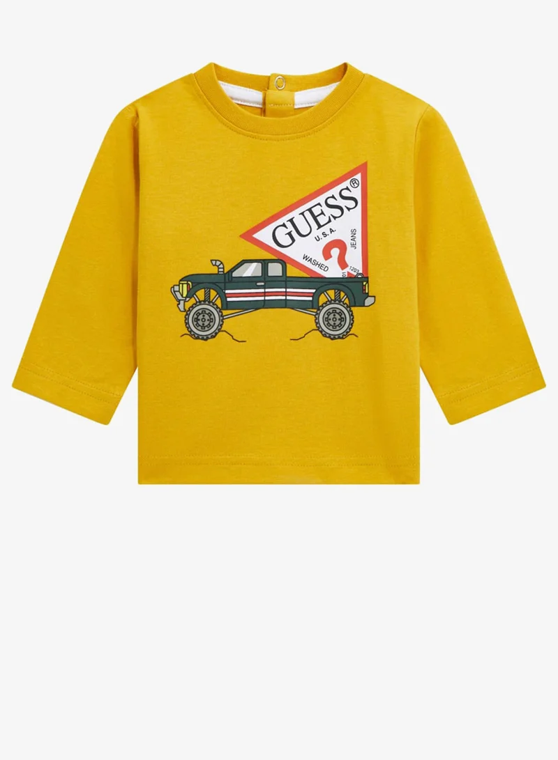 GUESS Kids Slogan Crew neck T-Shirt