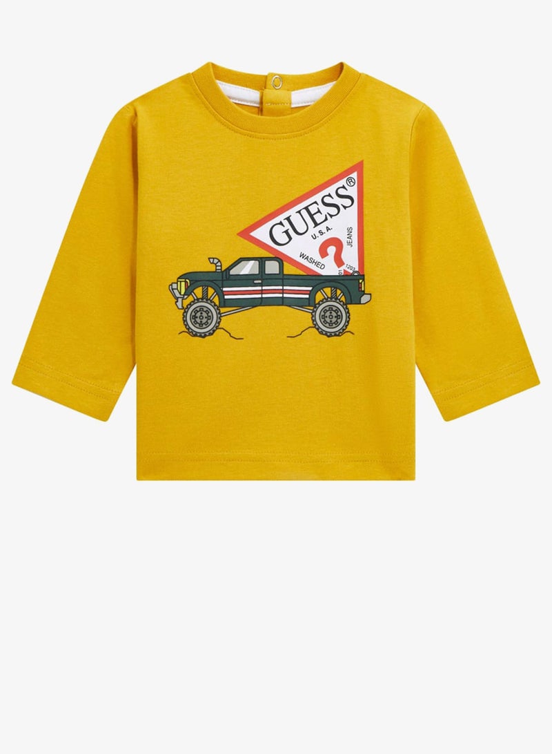 GUESS Kids Slogan Crew neck T-Shirt - Image 1