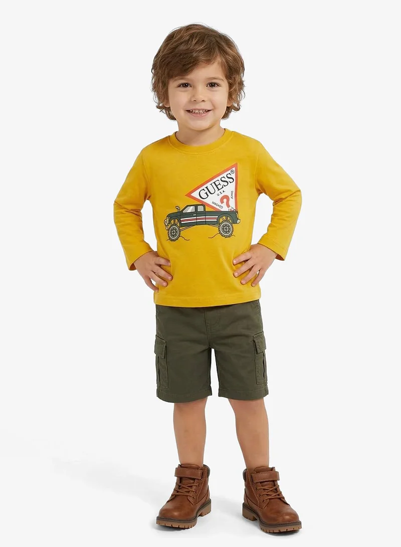 GUESS Kids Slogan Crew neck T-Shirt