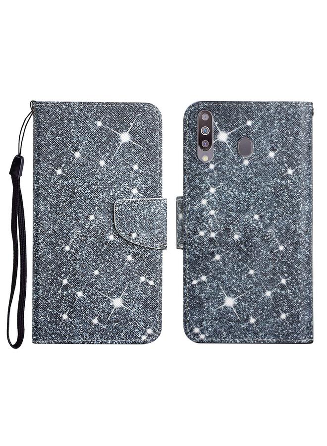 اس-توب جراب لهاتف Samsung Galaxy A20s، جراب جلدي أفقي قابل للطي بنمط مرسوم مع حامل وفتحة بطاقة ومحفظة - Image 1