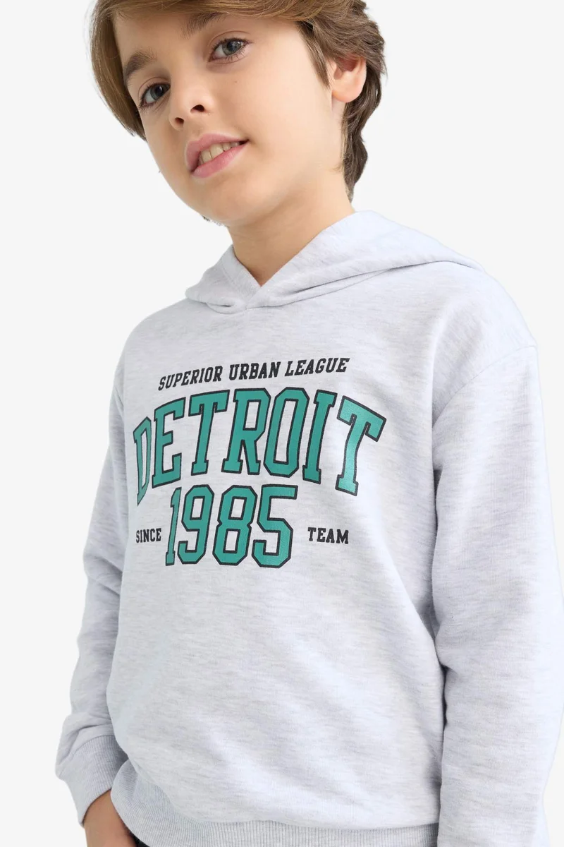 ديفاكتو Boy Printed Hoodie