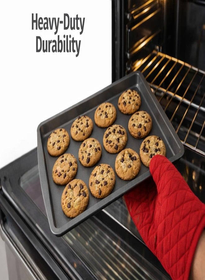 Wee's Beyond 17" X 11" Non-stick Easy Release Medium Bake ware Cookie Sheet Pan, Dark Gray - Image 5