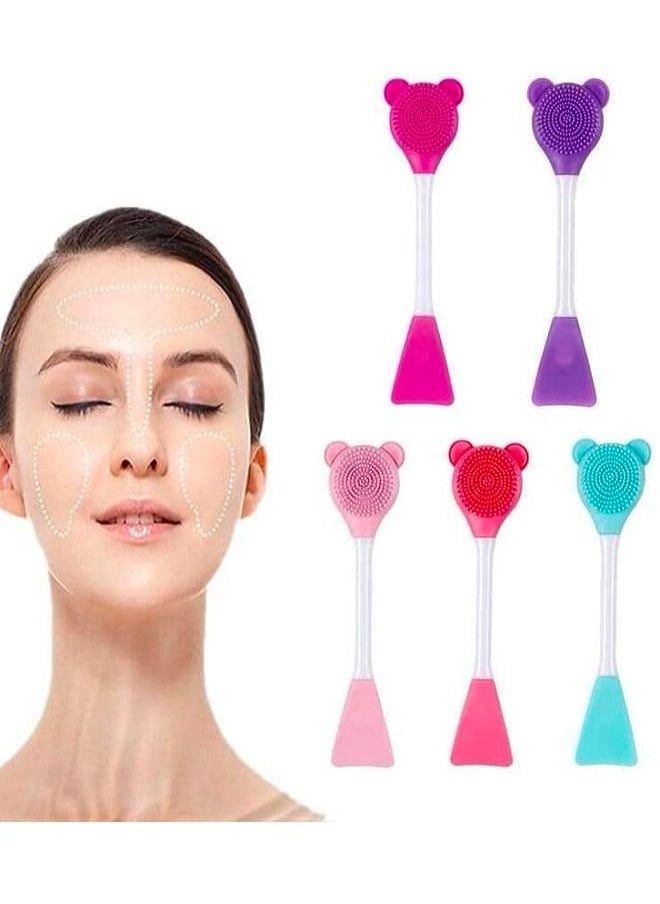 Generic - 2 in 1 Soft Silicone Face Cleansing Brush - Image 1