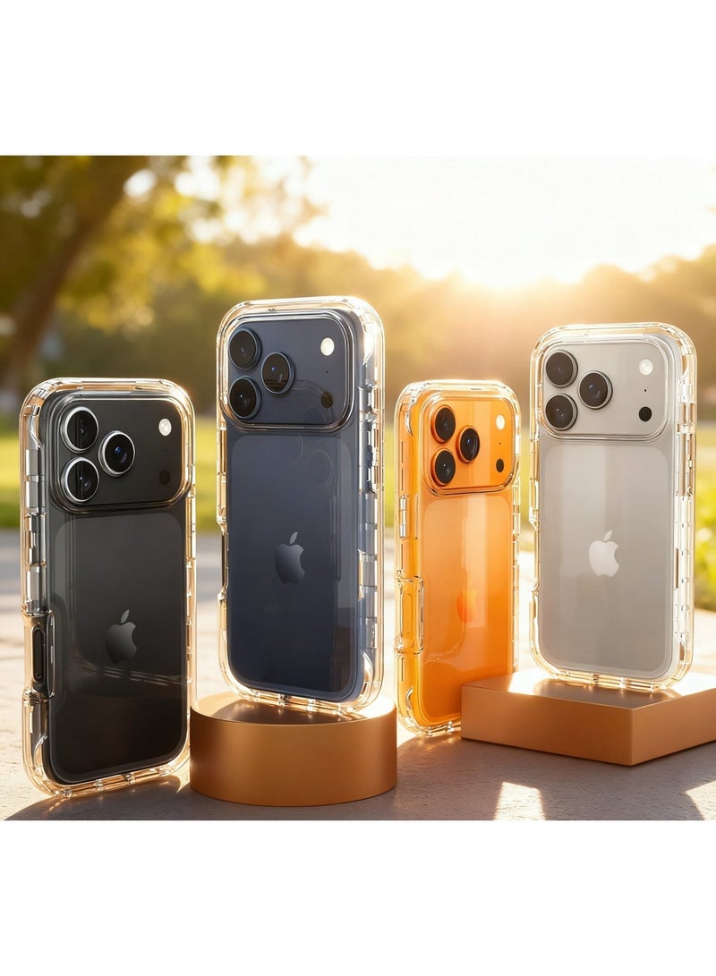 Neyecam iPhone 17 Pro Full-Coverage Case Military-Grade Drop Protection Anti-Yellowing Anti-Scratch Ultra Slim with Raised Edges - Image 2