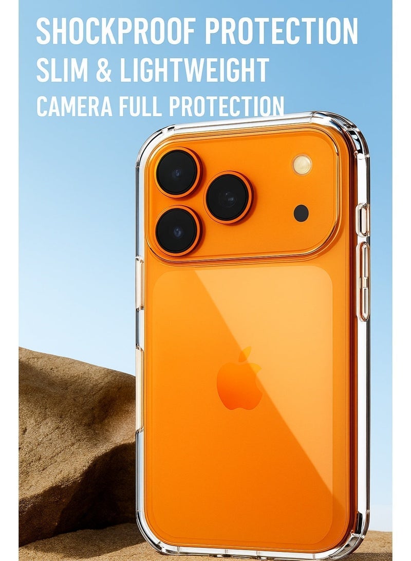 Neyecam iPhone 17 Pro Full-Coverage Case Military-Grade Drop Protection Anti-Yellowing Anti-Scratch Ultra Slim with Raised Edges - Image 3