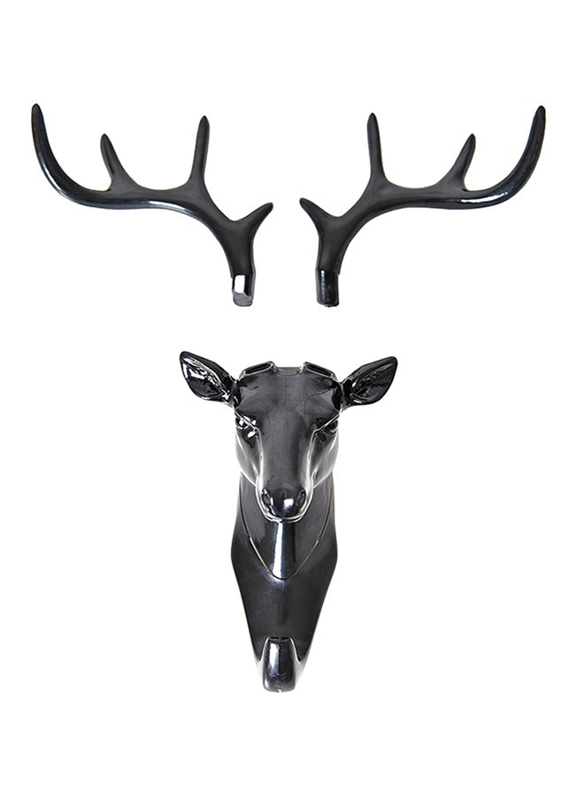 علّاقة بتصميم مبتكر لديكور المنزل على شكل قرون الوعل أسود 18.5x16Ø³Ù†ØªÙŠÙ…ØªØ± - Image 1