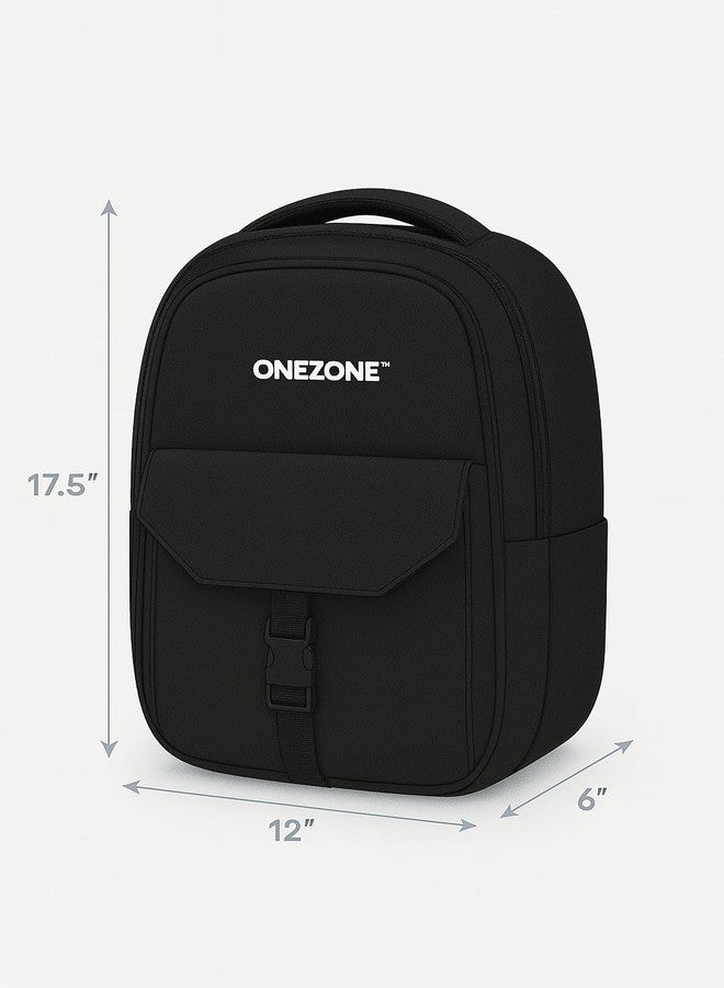 ONEZONE 15.6 Inch Laptop Backpack for Men & Women Water Resistant Office College Business Bag Lightweight Travel School Backpack with Padded Laptop Compartment - Image 3