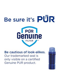 Pur PUR 7-Cup Water Filter Pitcher with 1 Genuine PUR Filter, 3-in-1 Powerful Filtration, BPA Free, Dishwasher Safe, Smoke, PPT710BA  - Image 3