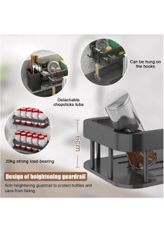 Excefore Kitchen Sink Storage Shelf, Stainless Steel Kitchen Faucet Sponge Holder, Kitchen Washing up Organiser, Kitchen Multifunctional Sink Caddy Removable Kitchen Sink Organiser  - Image 3