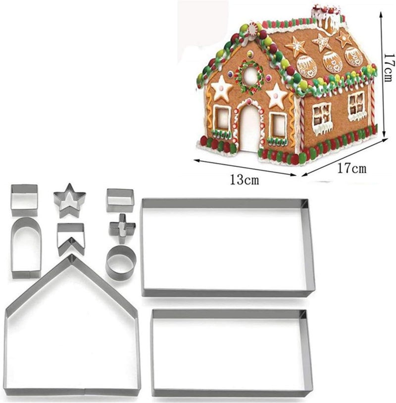 FantasyDay 3D Christmas Gingerbread House Cookie Cutters Set - Image 2