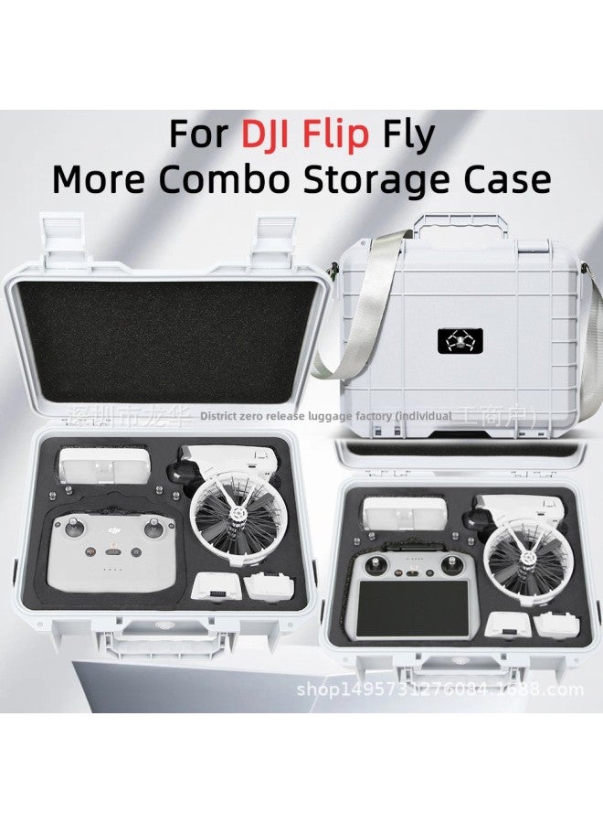 For DJI Flip Explosion-proof Case Flip Remote Control Storage Bag With Screen Universal Explosion-proof Case Dijflip Carrying Bag-Color:Flip Black Explosion-proof Box With Screen - Including Shoulder Straps  - Image 3