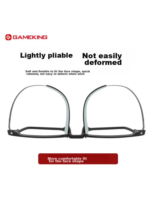 Gameking Anti-blue Light Gl For Men And Women, Anti-radiation Gl, Prescription-free Eyeglass Frames, For Mobile Phones, Computers, And Gaming, Non-prescription Lenses, 3388 Black - Image 2