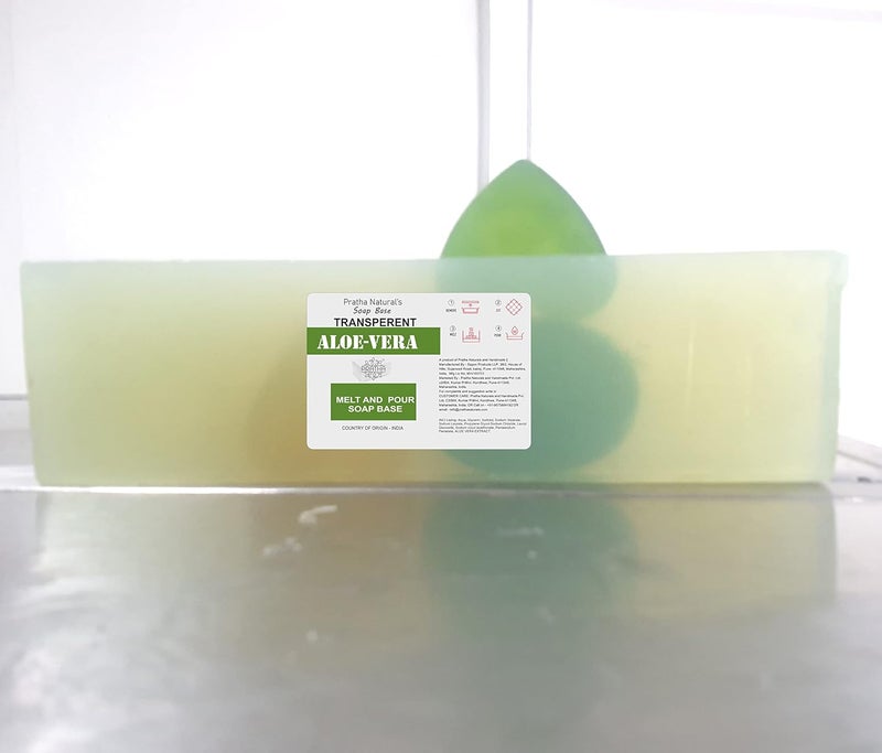 Pratha Natural Aloe Vera Melt and Pour Soap Base  Crystal soap base made with added Aloe Vera Soap Base for Soap Making Melt and Pour 1400 gm - Image 4