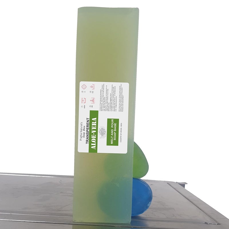 Pratha Natural Aloe Vera Melt and Pour Soap Base  Crystal soap base made with added Aloe Vera Soap Base for Soap Making Melt and Pour 1400 gm - Image 3