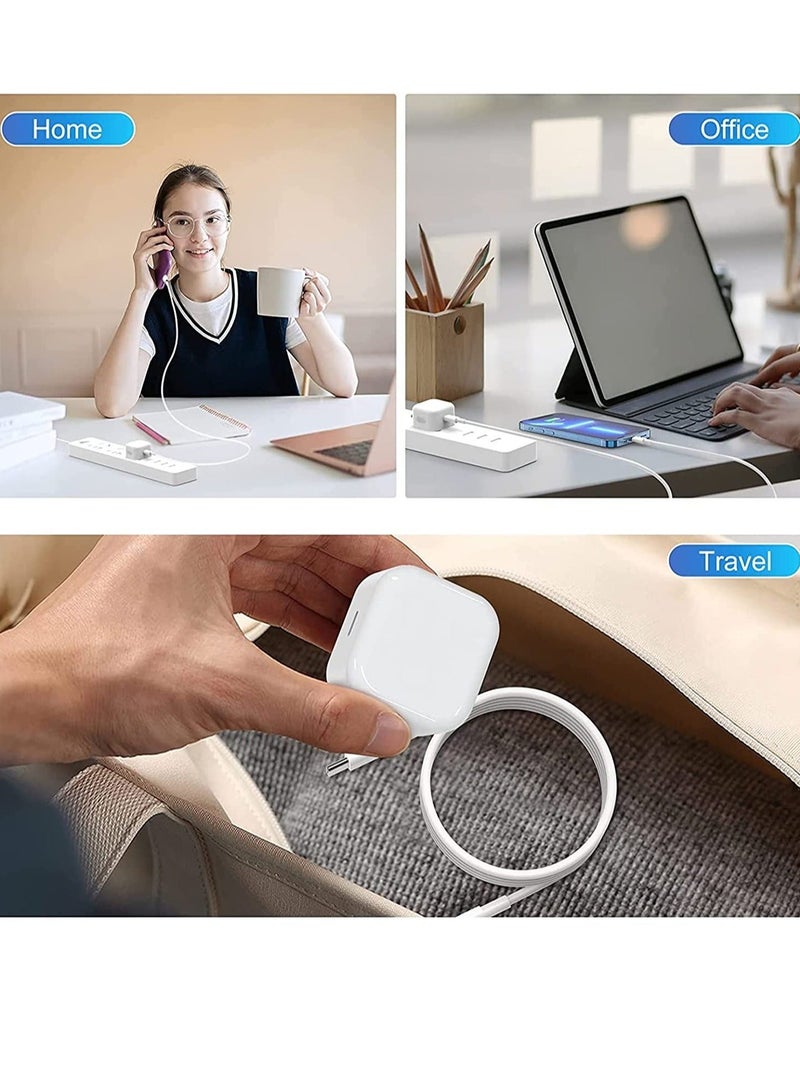 MUNTAQI 20W PD Type C Power Block Wall Charger Plug Adapter with 1M USB-C to Lightning Cable Compatible with iPhone 14/13/11/X/XS/iPad - Image 4