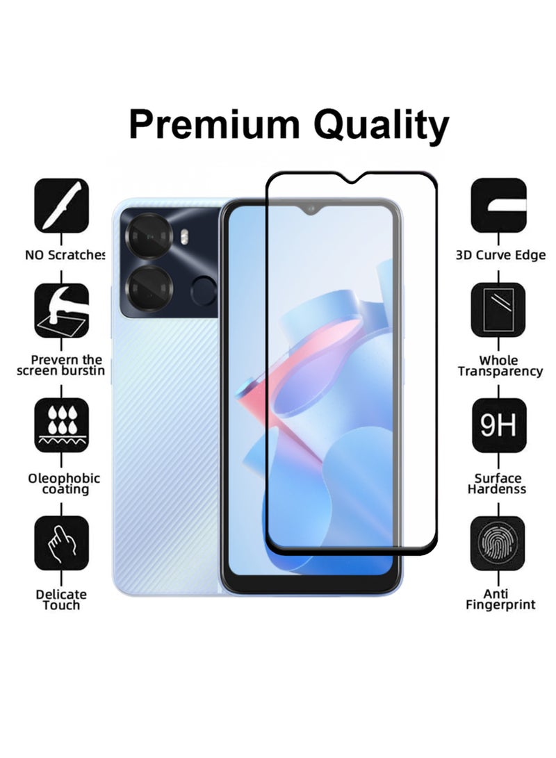 iTEL P40 Screen Protector – Premium Edge to Edge Tempered Glass Protector, High Transparency, Delicate Touch, Anti-Explosion, Smooth Arc Edges, Easy Installation - Image 2