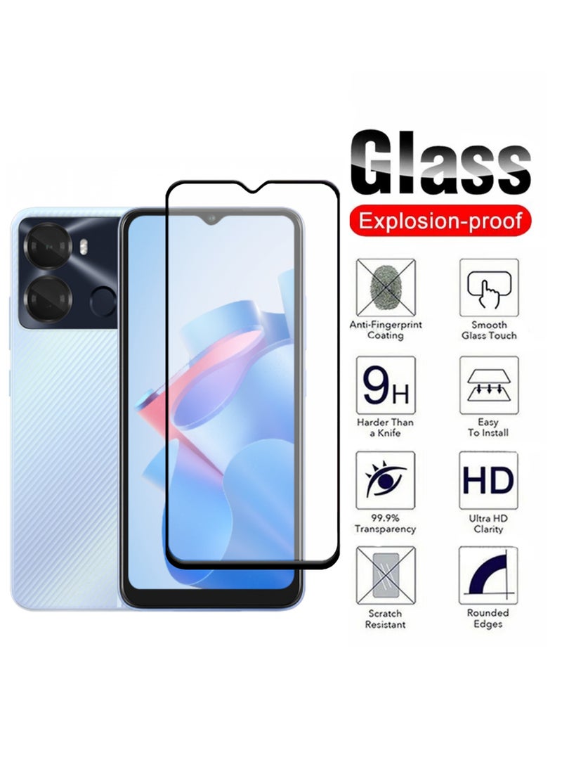 iTEL P40 Screen Protector – Premium Edge to Edge Tempered Glass Protector, High Transparency, Delicate Touch, Anti-Explosion, Smooth Arc Edges, Easy Installation - Image 3