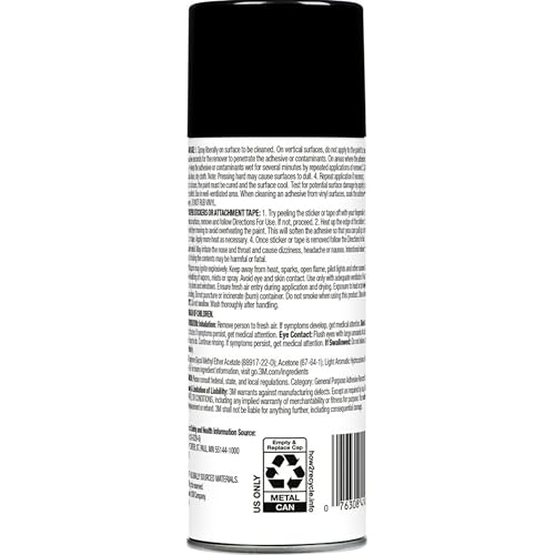 3M Adhesive Remover, 12 oz., Quickly Remove Adhesive, Attachment Tape, Tar, Wax & Adhesive Residue, Low VOC <20%, No Residue Left Behind, Easy-to-Use Formula, Also Works on Glass & Vinyl (03618VOC20) - Image 2