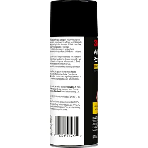 3M Adhesive Remover, 12 oz., Quickly Remove Adhesive, Attachment Tape, Tar, Wax & Adhesive Residue, Low VOC <20%, No Residue Left Behind, Easy-to-Use Formula, Also Works on Glass & Vinyl (03618VOC20) - Image 3