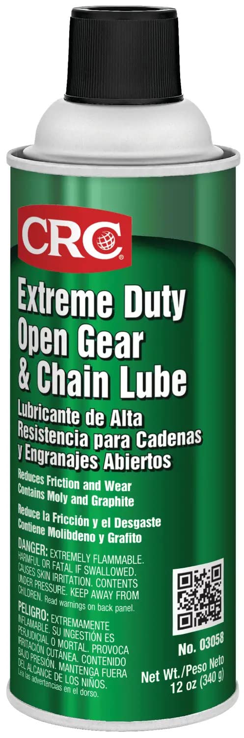 CRC Extreme Duty Open Gear & Chain Lube 03058 – 12 Wt Oz., Industrial Grade Lubricant w/ Moly and Graphite - Image 5