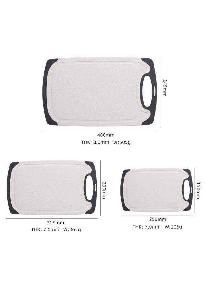 Cutting board PP plastic fruit cutting board cutting board cutting board three piece set combination - Image 3