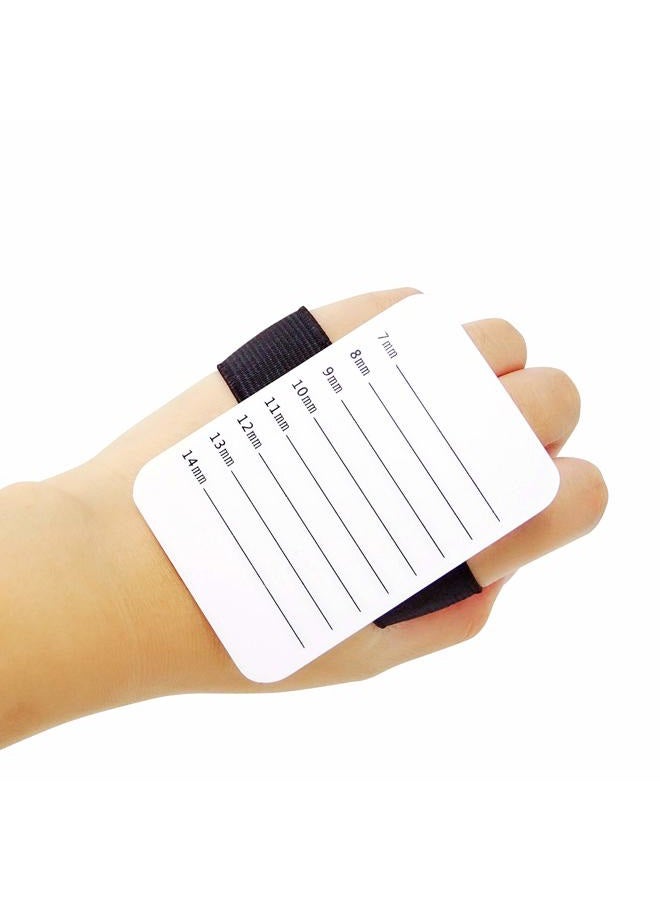 HONBAY Professional Individual Eyelash Extension Hand Plate Acrylic White Lash Tray Lash Pallet with Elastic Strip - Image 4