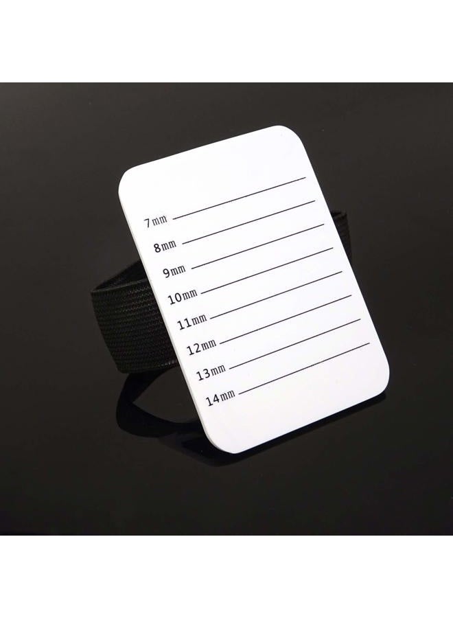 HONBAY Professional Individual Eyelash Extension Hand Plate Acrylic White Lash Tray Lash Pallet with Elastic Strip - Image 5