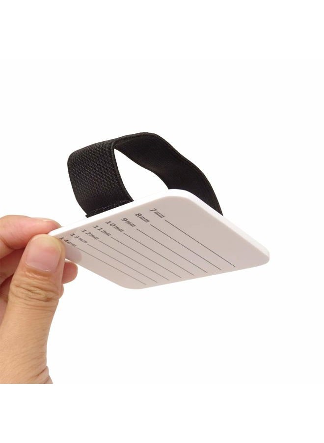 HONBAY Professional Individual Eyelash Extension Hand Plate Acrylic White Lash Tray Lash Pallet with Elastic Strip - Image 3