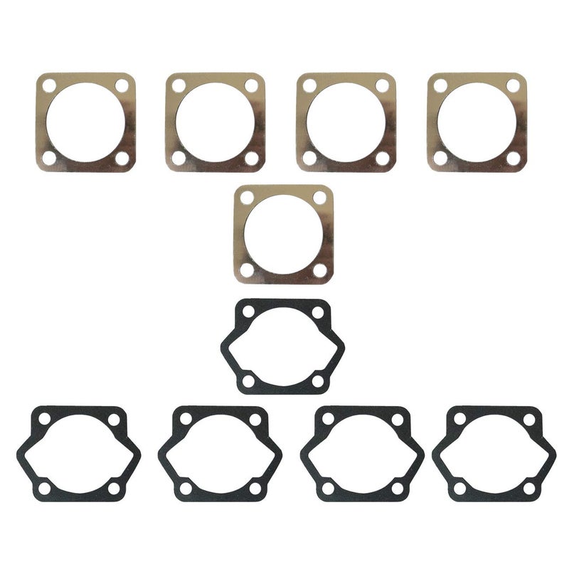 HGC 5pcs Cylinder Head Gasket 5pcs Cylinder Base Bottom Gasket for 80cc Motorized Bike