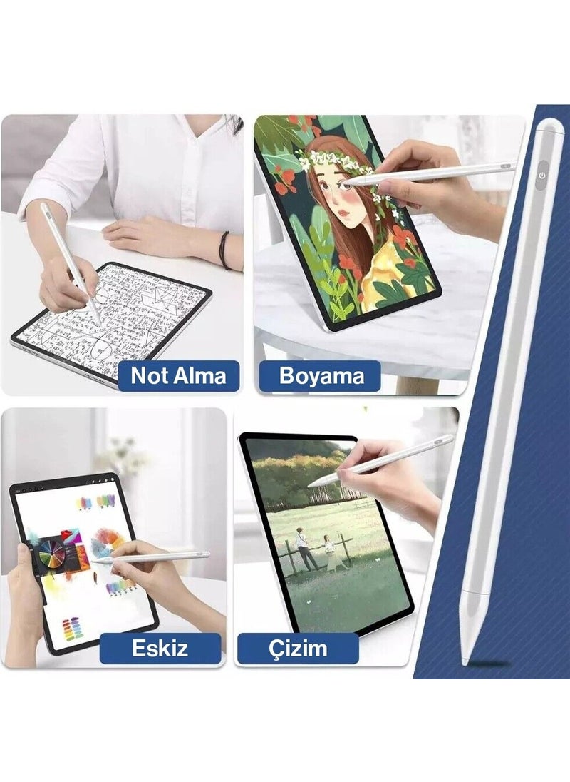 Techmaster iPad Air Pro Mini All Models Compatible Palm Rejection Stylus Writing Drawing Pen  - Image 5
