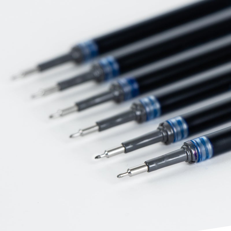 Pentel Refill Ink - for EnerGel Gel Pen, 0.5mm Needle Tip, Fine, Blue Ink, Pack of 6 Refills (LRN5-6C) - Image 5