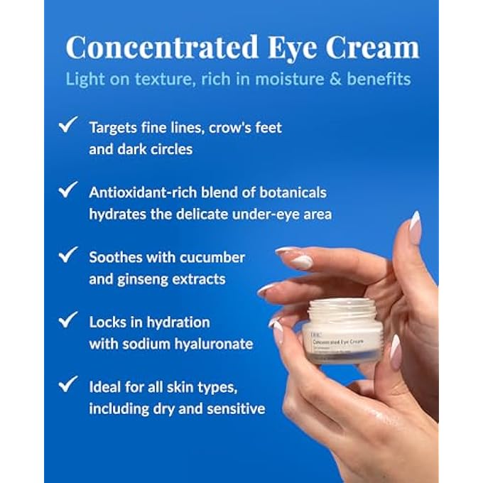 DHC Concentrated Eye Cream, Deeply Hydrating, Soothing, Fine Lines, Crow's Feet, Dark Circles, Fragrance and Colorant Free, Ideal for All Skin Types, 0.7 oz. Net. Wt. - Image 3