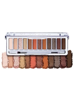 Color Haul Eyeshadow Palette Travel Size Eye Makeup Kit Matte & Shimmer Eyeshadow Korean Makeup 12 Highly Pigmented Super Bendable Soft & Deep Colors Includes Brush Smokeshow