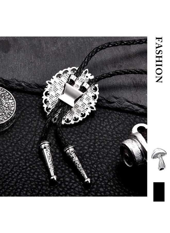 Batiyeer - Bolo Tie Bolo Tie For Men Mushroom Bolo Tie Western Bolo Tie Cowboy Necktie Accessories Costume Accessories For Men - Image 1