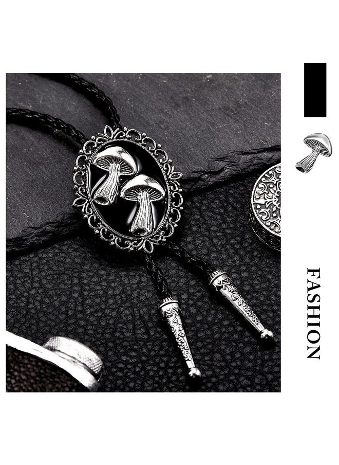 Batiyeer - Bolo Tie Bolo Tie For Men Mushroom Bolo Tie Western Bolo Tie Cowboy Necktie Accessories Costume Accessories For Men - Image 1