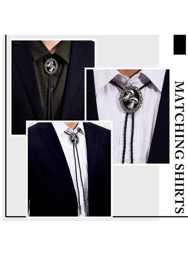 Batiyeer - Bolo Tie Bolo Tie For Men Mushroom Bolo Tie Western Bolo Tie Cowboy Necktie Accessories Costume Accessories For Men - Image 1