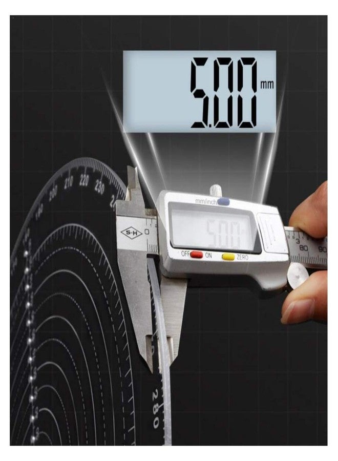 VISLONE Round Center Finder Compass Clear Acrylic Lathe Centering Tool Circle Gauge for Drawing Circles Wood Turning Lathe Work Tool Circles Diameter - Image 3