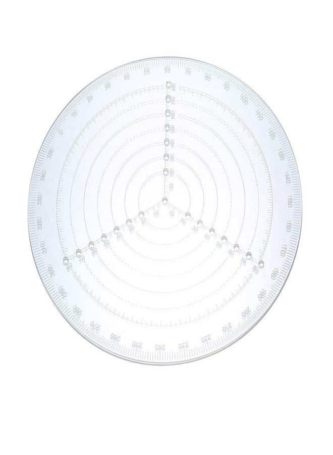 VISLONE Round Center Finder Compass Clear Acrylic Lathe Centering Tool Circle Gauge for Drawing Circles Wood Turning Lathe Work Tool Circles Diameter - Image 1