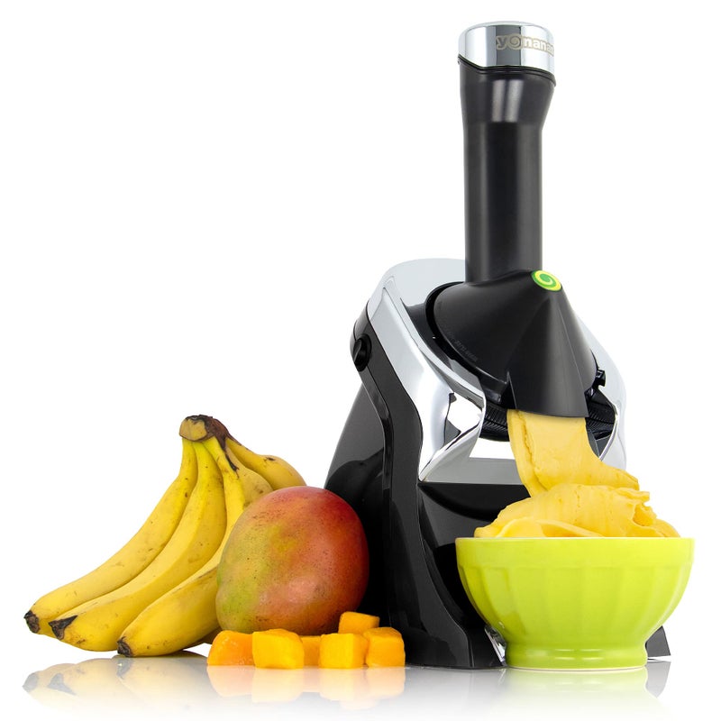 Yonanas 988BK Deluxe Vegan, Dairy-Free Frozen Fruit Soft Serve Maker, Includes 75 Recipes, 200 W, Black - Image 1