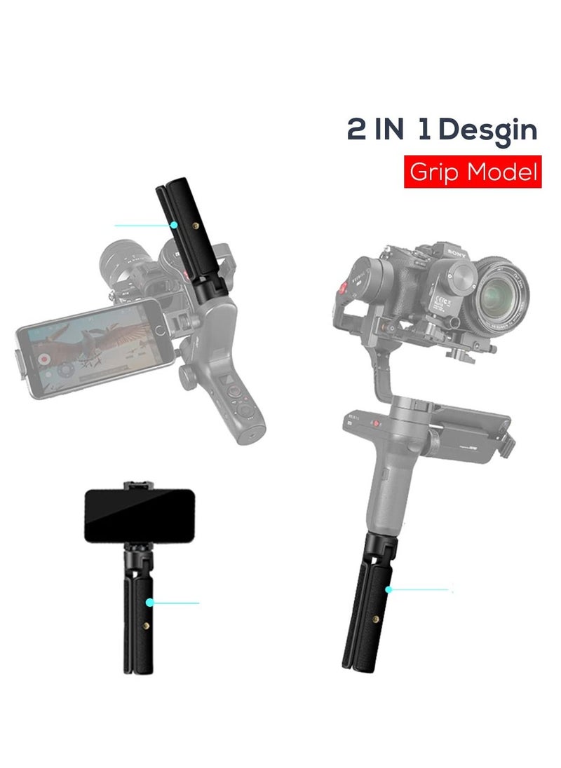 SYOSI - Extended Handle Grip/Tripod 2 in 1 for Gimbal Stabilizer, Tabletop Tripod Stand and Handle Grip for DJI Ronin-S, Zhiyun WEEBILLs, Zhiyun Crane, Desktop Tabletop Tripod Stand for DSLR Cameras - Image 1