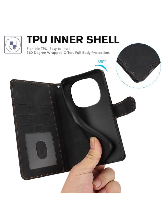 اس-توب جراب لهاتف Redmi Note 14 Pro 5G، جراب هاتف من الجلد بملمس جلد العجل الخيالي - Image 4