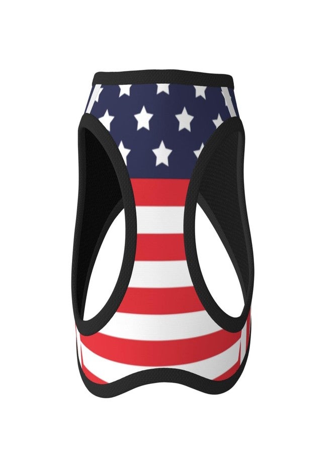 AZIYFBR American Star Flag No Pull Dog Harness and Leash Set, Reflective Vest for Small Dogs, Adjustable Breathable Cute Classic Mesh Puppy Harness for Walking Hiking,Large - Image 3